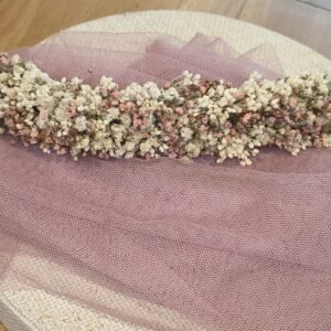 Tocado de paniculata rosa viejo